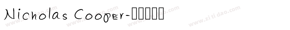 Nicholas Cooper字体转换